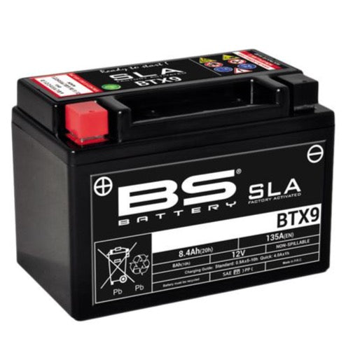Batería BS BTX9 SLA (ACTIVADA)
